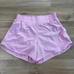 Lululemon Hotty Hot High-Rise Lined Short 4" Light Pink Women Size 6